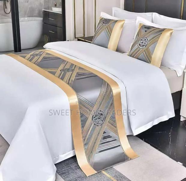 Satin Bed Runner With Pillow Cases - main view