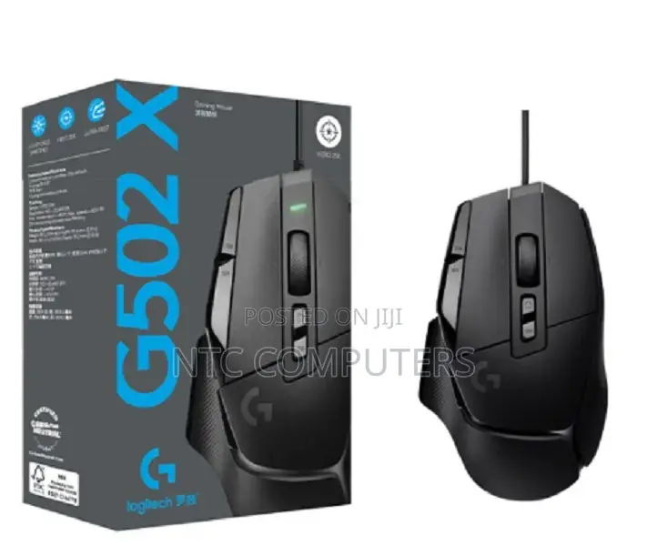 Logitech G502 X Corded Gaming Mouse Black