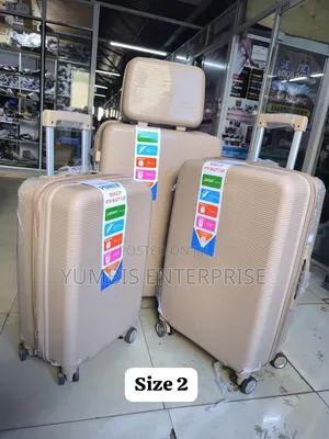 Size 2 Unbreakable Rubber Suitcase 4 in 1 Suitcasepink at 9000