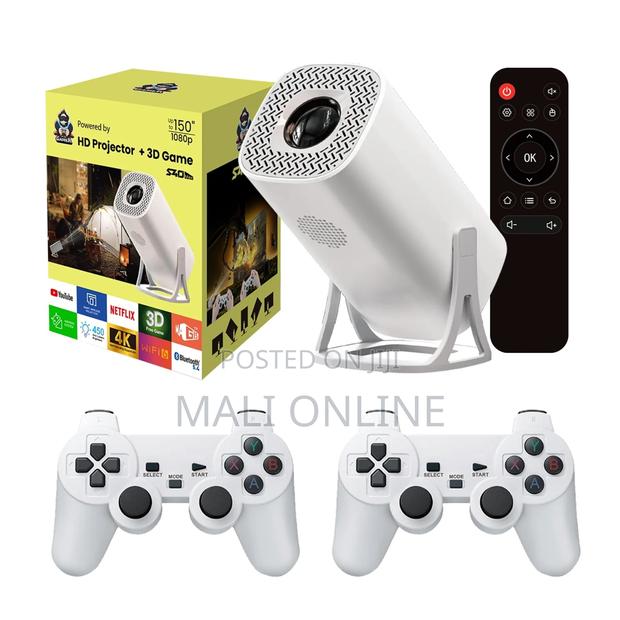 4k Mini Android 11 Projector With 36000+ Retro Video Games