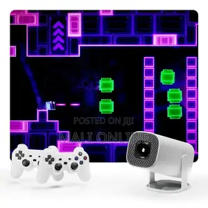 4k Mini Android 11 Projector With 36000+ Retro Video Games
