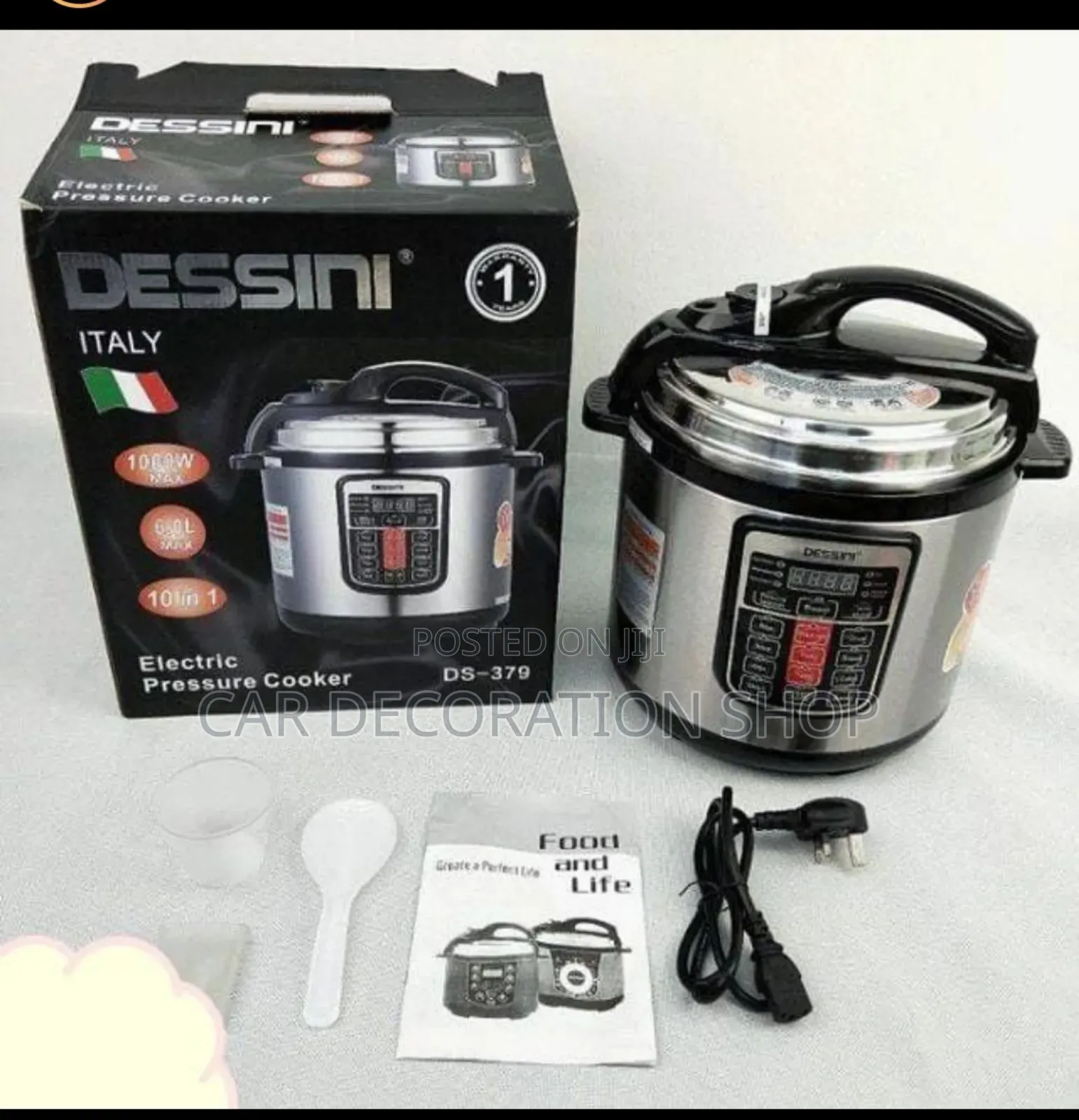 6ltr Dessini 10in1 Multifunction Electr6 Pressure Cooker