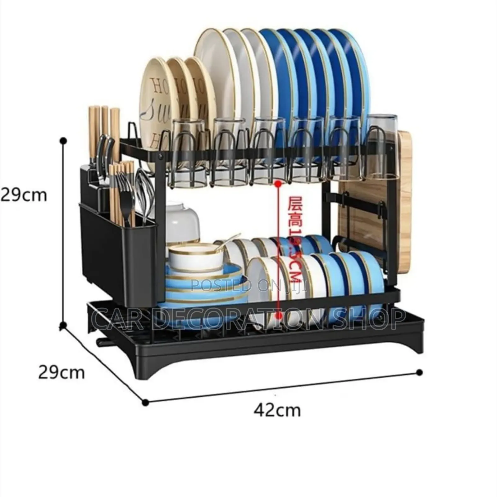 2tier Space Saver Drying Kitchen Dish Rack