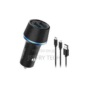 Oraimo Smart Car Charger With Dual Ports +Free 2in1 Cable