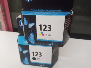 Hp 123 Cartridges Black and Tricolor.