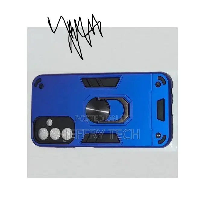 Samsung A15 Shockproof Hybrid Armor Magnetic Ring Stand Cove
