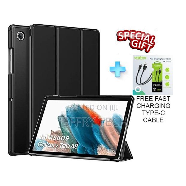 Black Case for Samsung Galaxy Tab A8 10.5+Free Type-C Fast C - main view