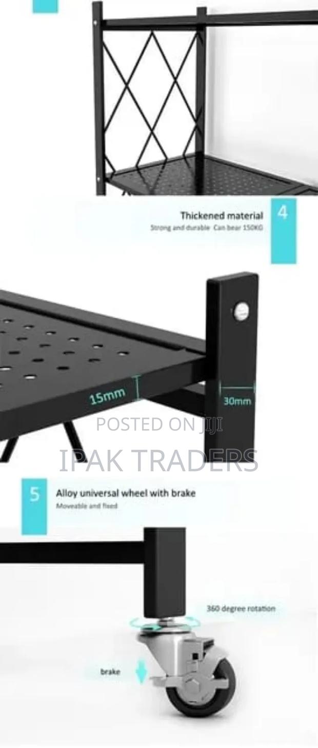4-Tier Foldable Multipurpose Rack With Shelves - thumbnail 2