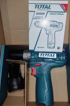 Total 12v Tdli12428 Lithium-Ion Cordless Drill 1.5ah 20n.M