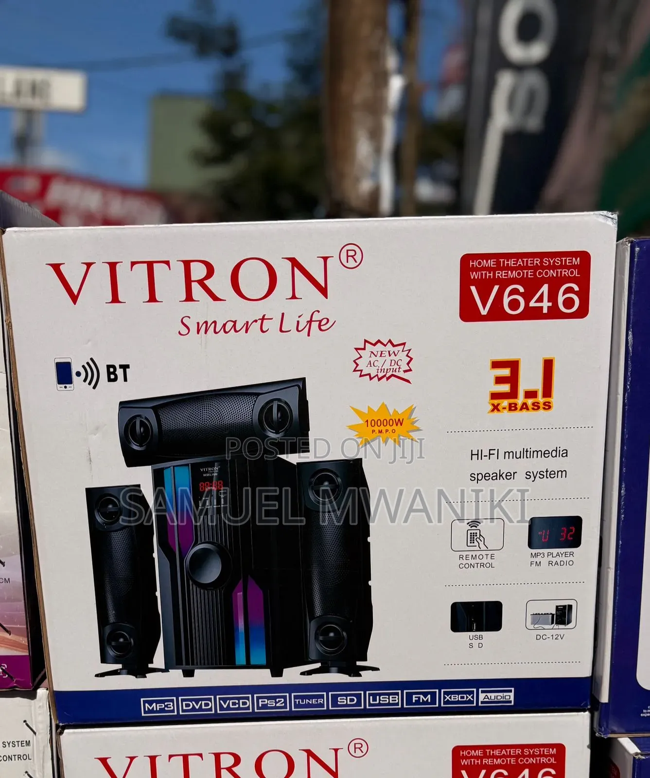 Vitron V646 Subwoofer 10000w 3.1ch Sound System Bluetooth