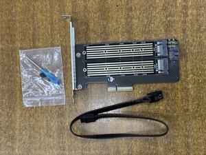 Nvme M.2 Sata Dual Pcie Card Adapter - thumbnail 2