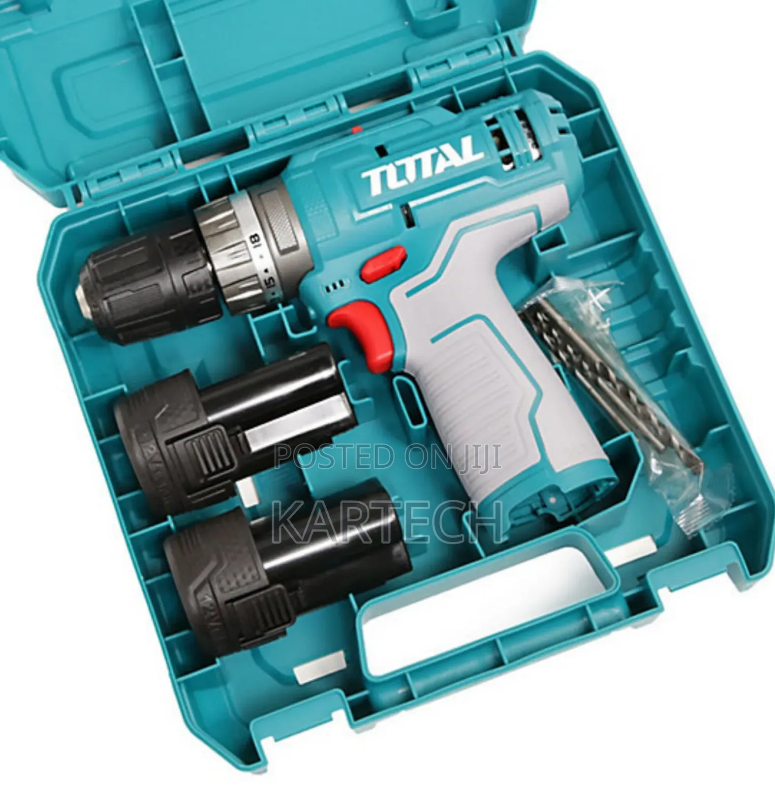 Total Industrial 12v Tdli12202 Drill (With 1 Cr-v 65mm Bit)