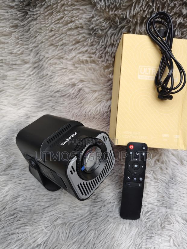 Restocked Hy320-Mini Black Android 13 Projector - main view