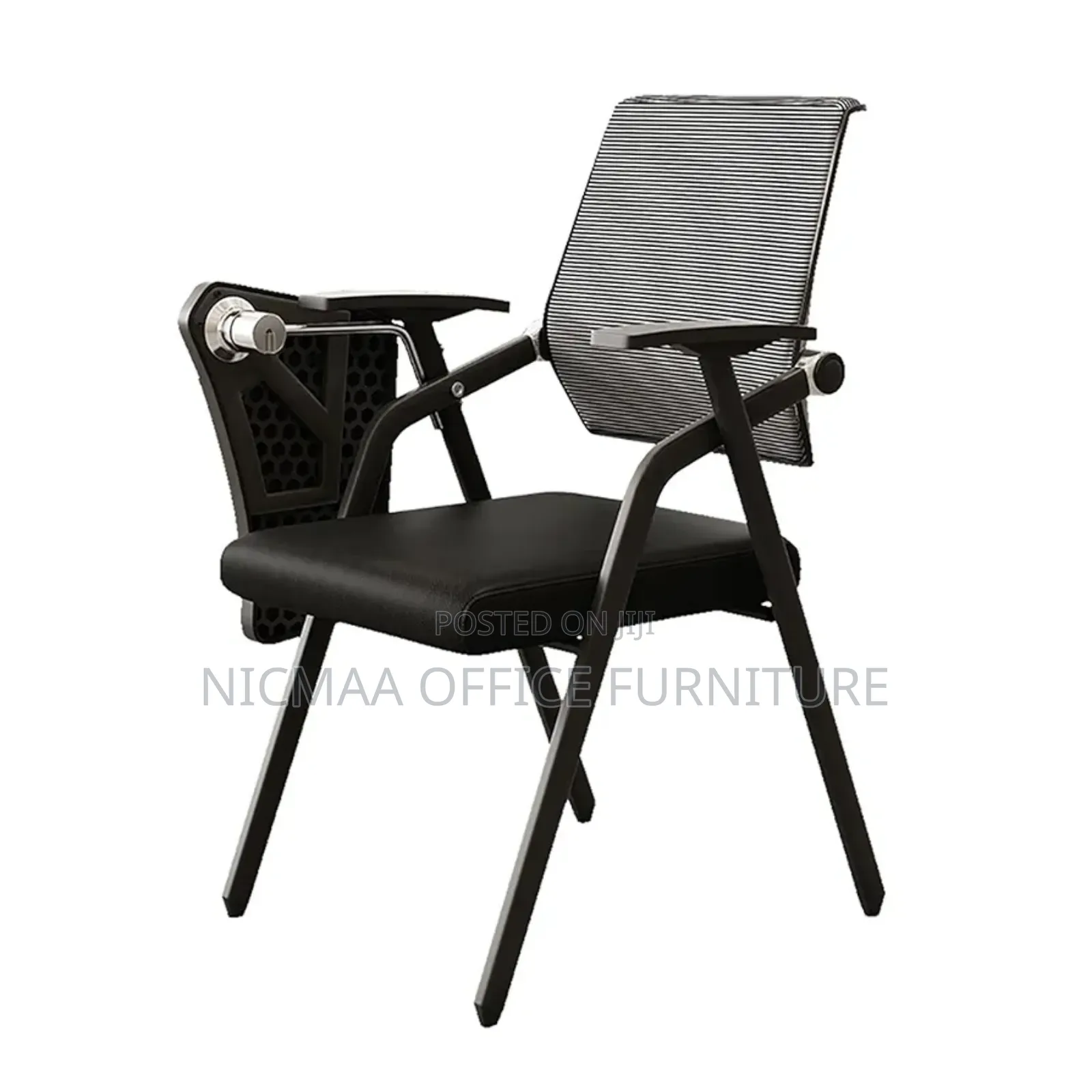 Office Chair: Foldable Mesh Chair With Writing Desk