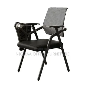 Office Chair: Foldable Mesh Chair With Writing Desk