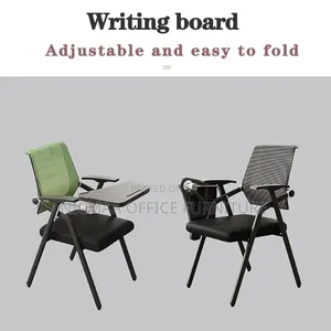 Office Chair: Foldable Mesh Chair With Writing Desk