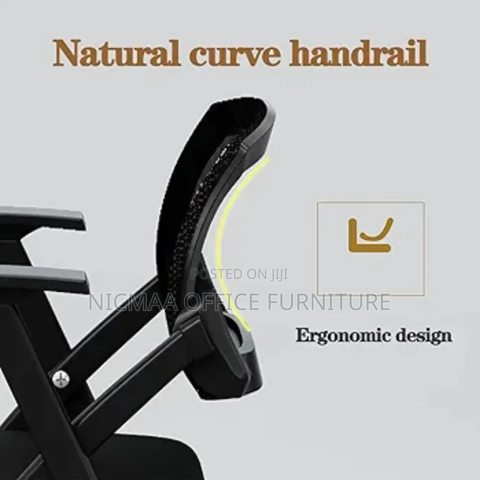Office Chair: Foldable Mesh Chair With Writing Desk