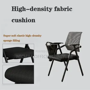 Office Chair: Foldable Mesh Chair With Writing Desk