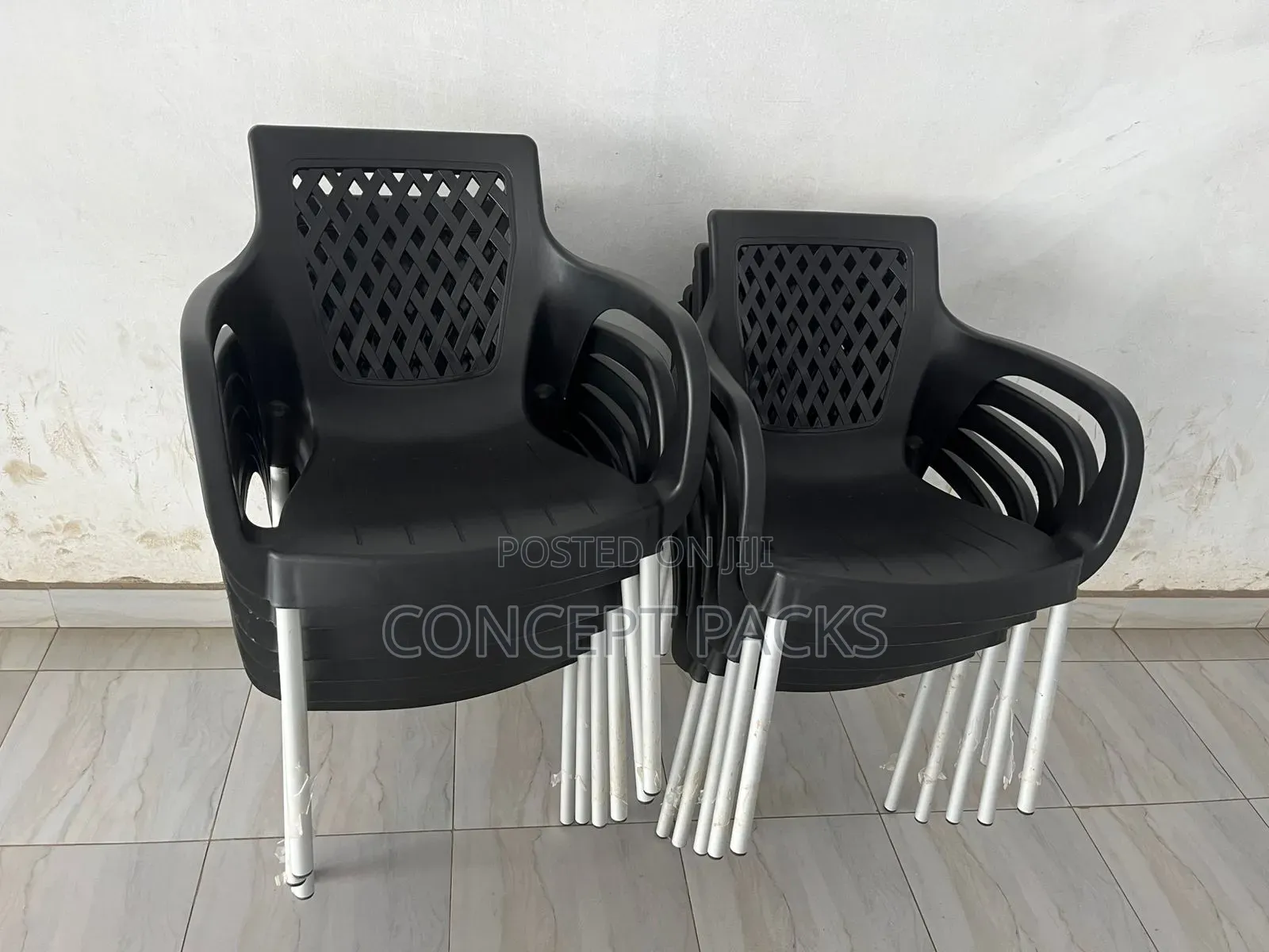 Complast Black Rosa Chairs.