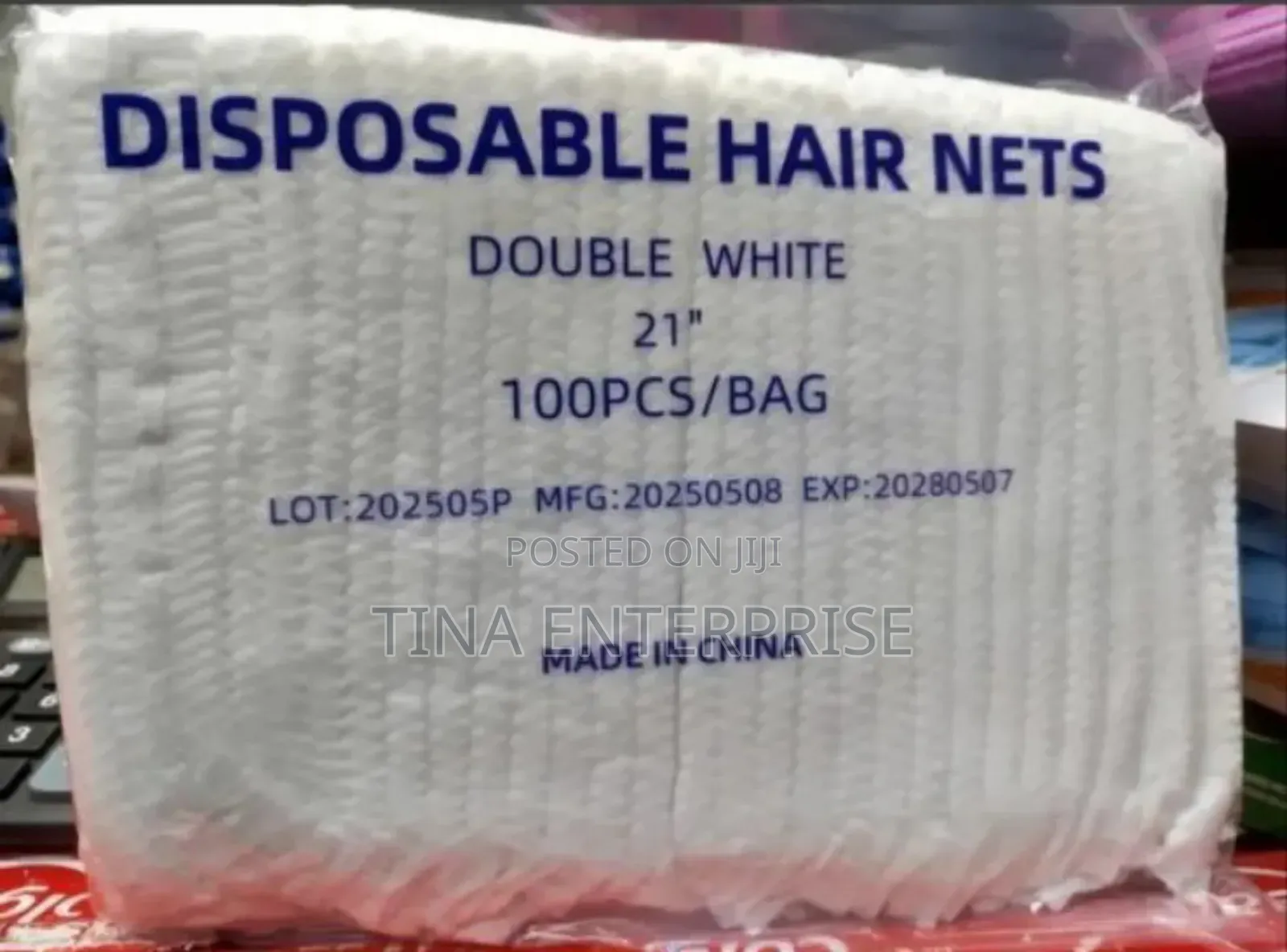 Disposable Hairnets (White, Blue & Black)