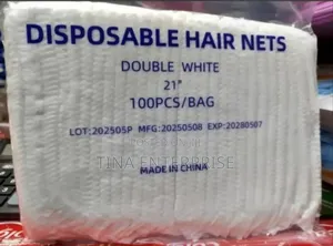 Disposable Hairnets (White, Blue & Black)