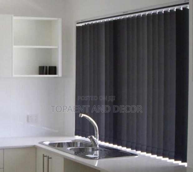 Kitchen Light Blocking Vertical Blinds Total Privacy - main view