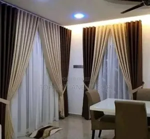 Brown and Beige Curtains Keeps Home Warm and Neutral