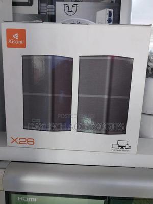 Kisonli X26 Usb Wired Bluetooth Pc Speaker 6w With Aux - thumbnail 2