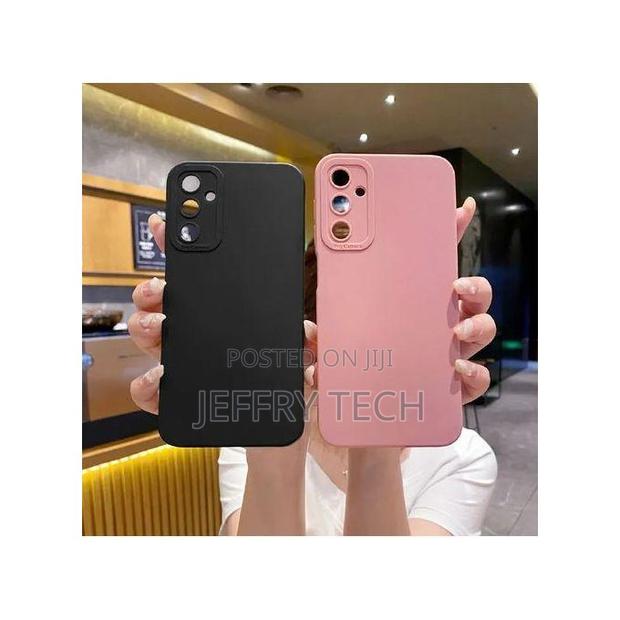 Samsung Galaxy A05s Liquid Silicone Tpu Back Black Pink. - main view