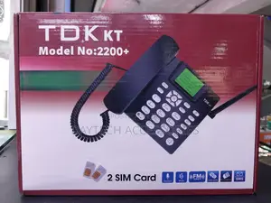 TDK Kt 2200+ Dual Sim Fixed Desk Phone Landline Phone