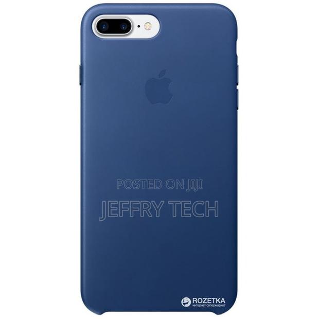 iPhone 8 Plus Silicone Cover Case - Blue. - thumbnail 2