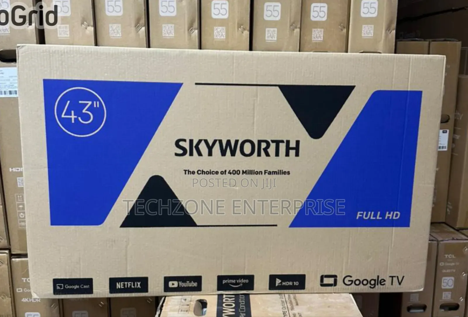 Skyworth 43′′ 43e5500g Smart Frameless Google Full Hd Tv