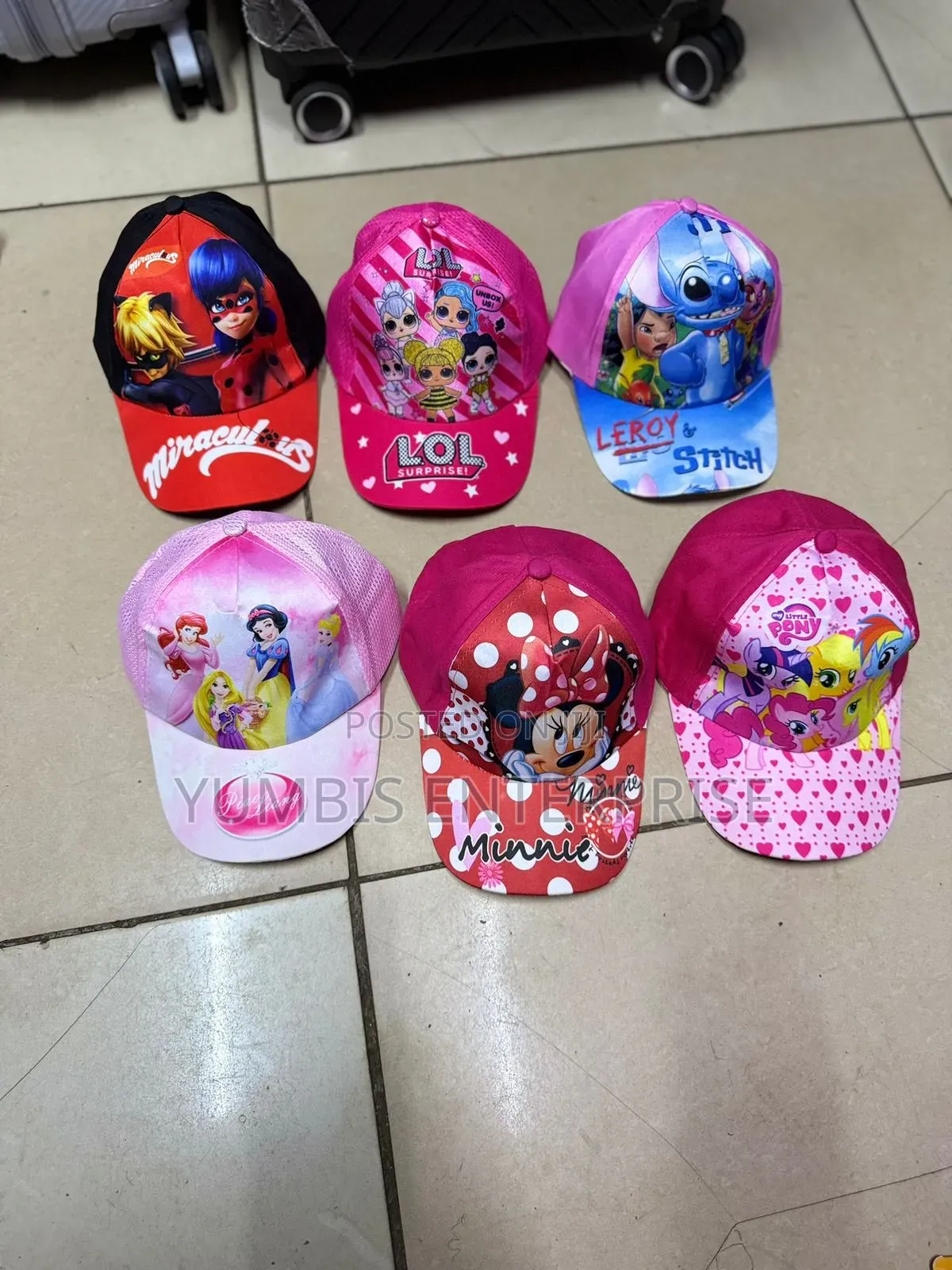 Girls Cartoon Themed Caps