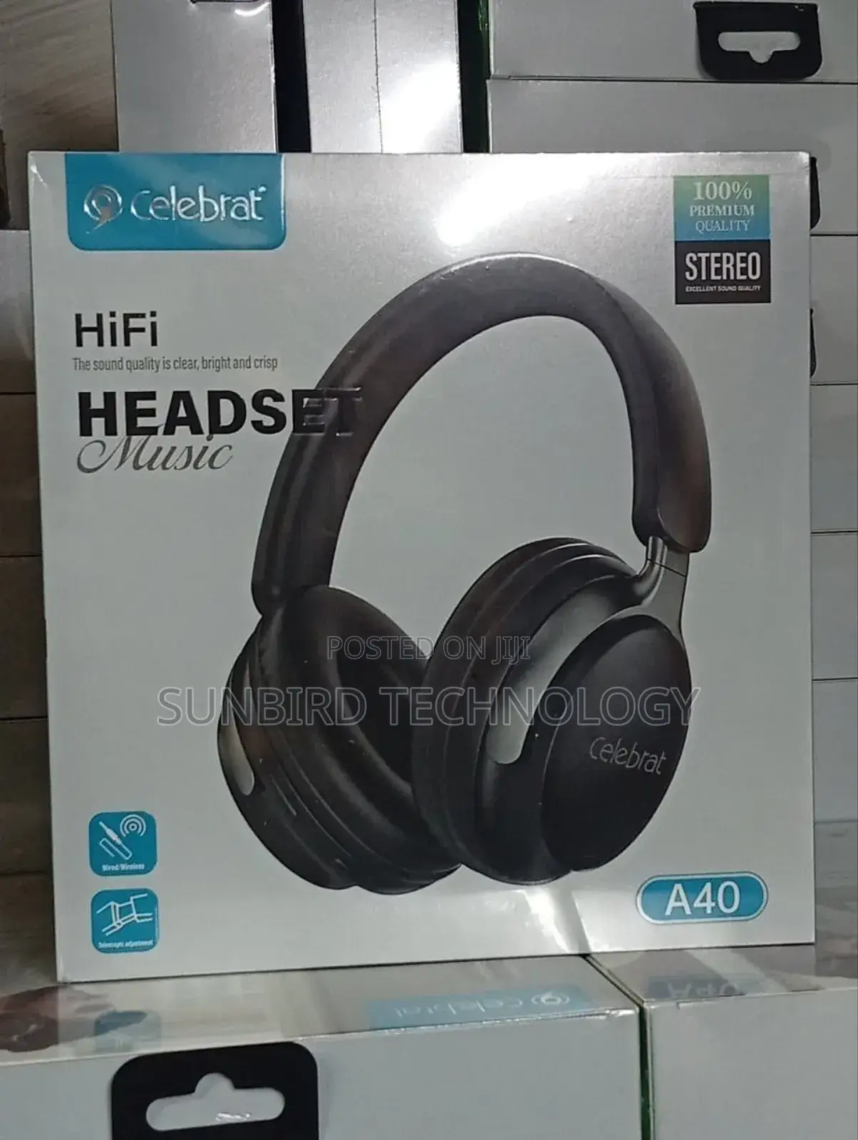 Celebrat A40 Extra Bass Headphones