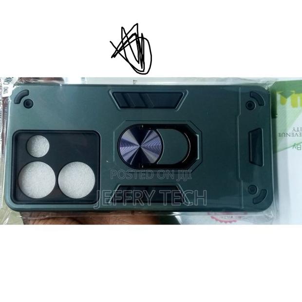 Case for Tecno Camon 20 Luxury Ring Back Cover - Green. - thumbnail 2