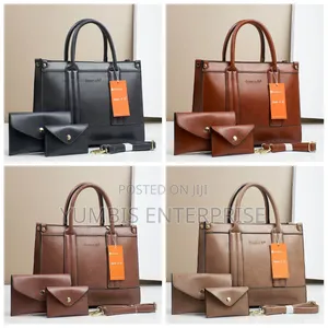 Big Size 3 in 1 Ladies Different Colors of Handbag at 1800