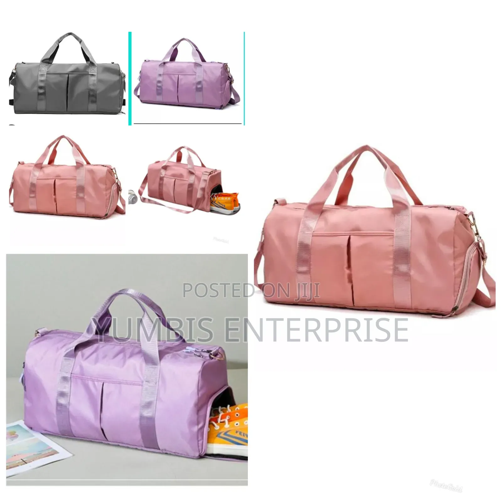 Quality Plain Duffel Gym Bag With a Shoe Compartment