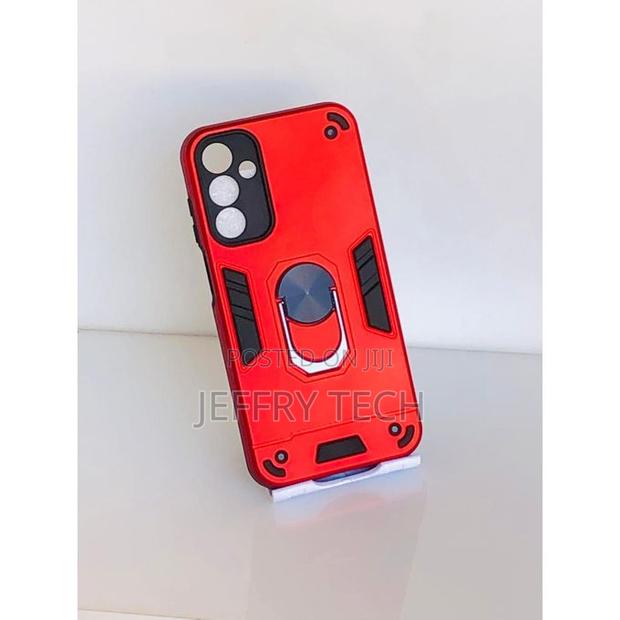Samsung A15 Magnetic Ring Stand Cover Case _ Red. - main view