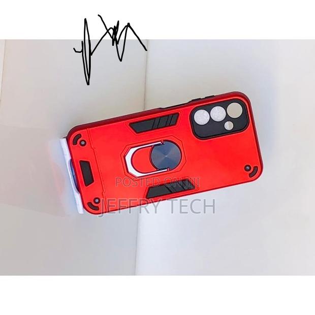 Samsung A15 Magnetic Ring Stand Cover Case _ Red. - thumbnail 2