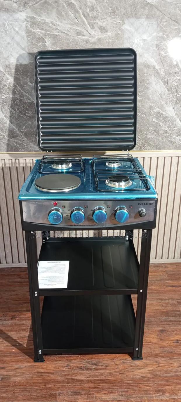 Eurochef 3g+1e Standing Cooker With Shelves - thumbnail 2
