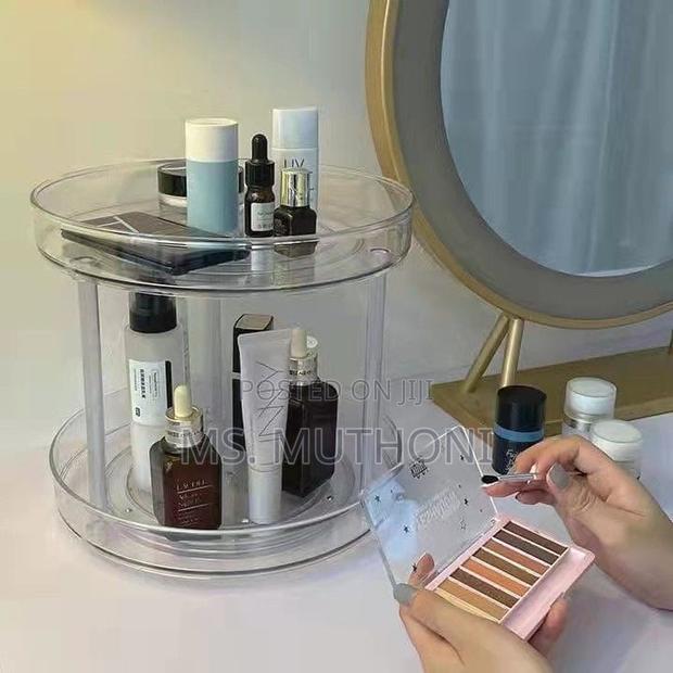 2 Layer 360 Rotation Cabinet Turntable Organizer/Lazy Susan*