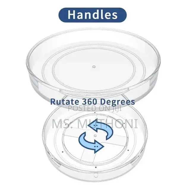 2 Layer 360 Rotation Cabinet Turntable Organizer/Lazy Susan*