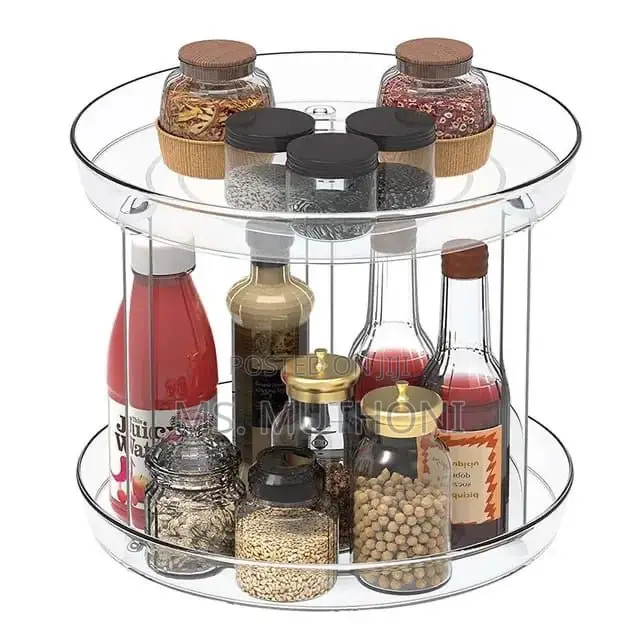 2 Layer 360 Rotation Cabinet Turntable Organizer/Lazy Susan*