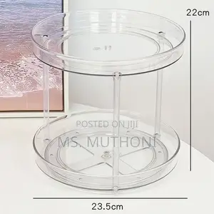 2 Layer 360 Rotation Cabinet Turntable Organizer/Lazy Susan*