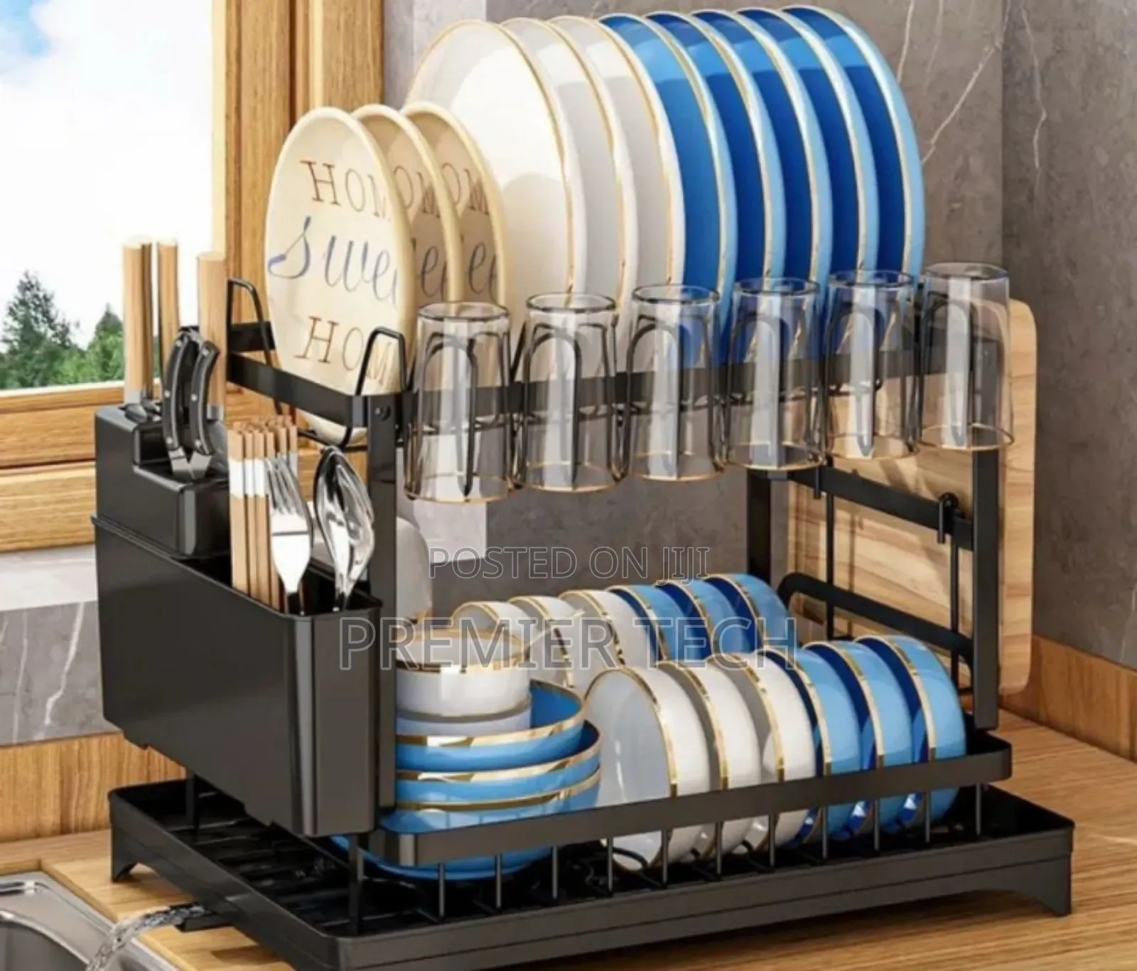 2 Layer Dishrack Advanced With Drainer