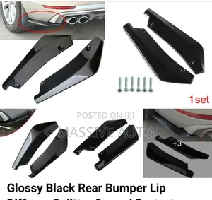 Glossy Black Rear Bumper Lip