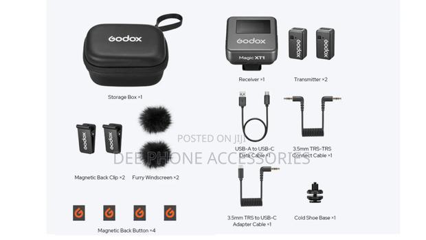 Godox Magic Xt1 Dual Wireless Microphones - thumbnail 4