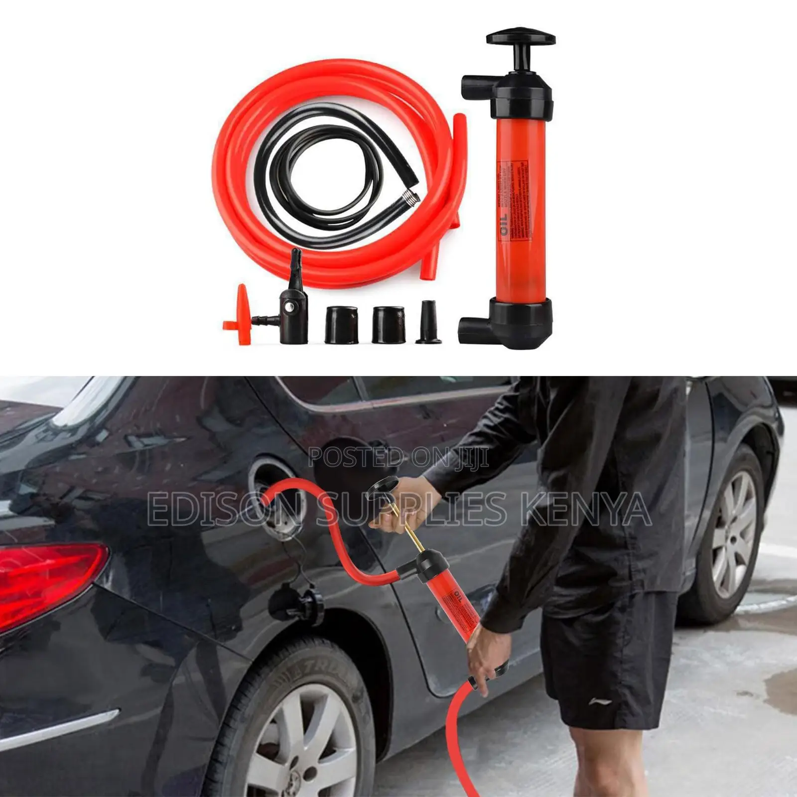 Oil Siphon Pump Fuel Fluids Transfer Car Multi Use Bike Pump