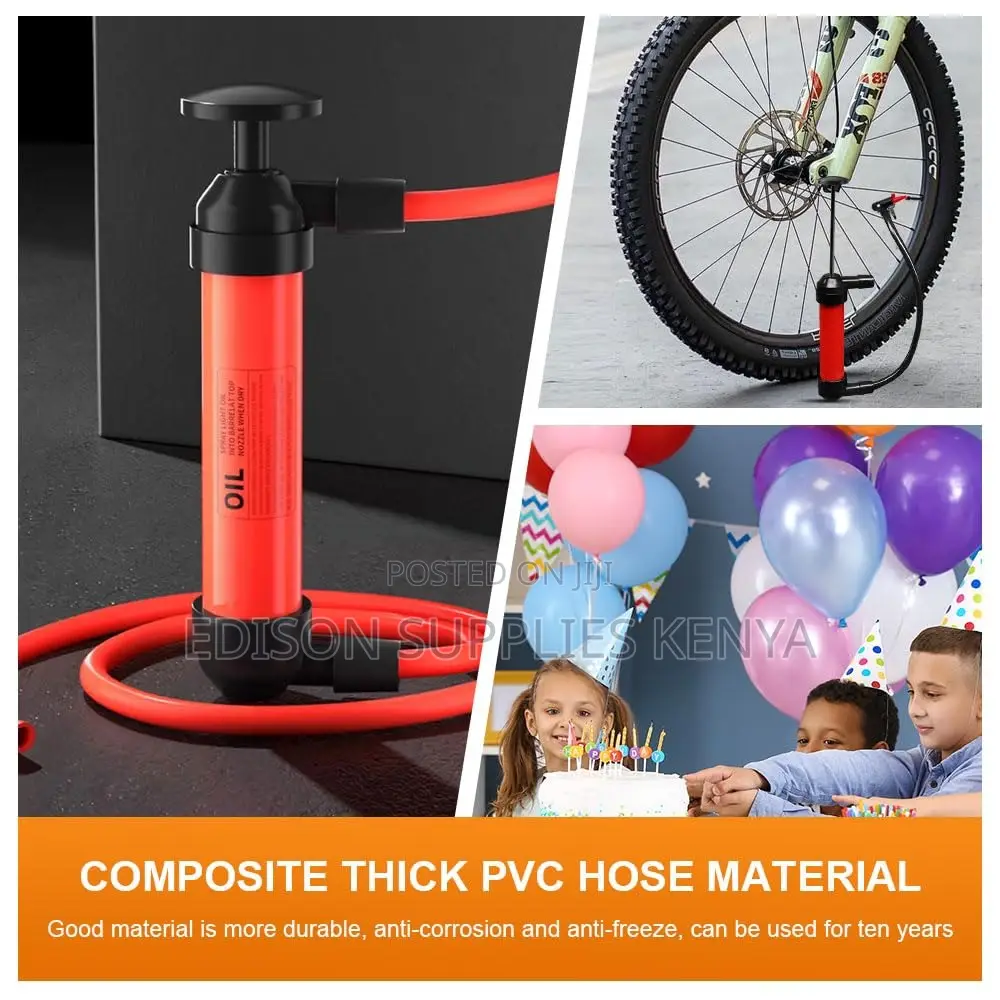 Oil Siphon Pump Fuel Fluids Transfer Car Multi Use Bike Pump