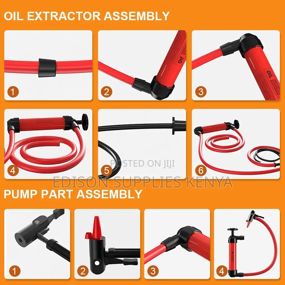 Oil Siphon Pump Fuel Fluids Transfer Car Multi Use Bike Pump